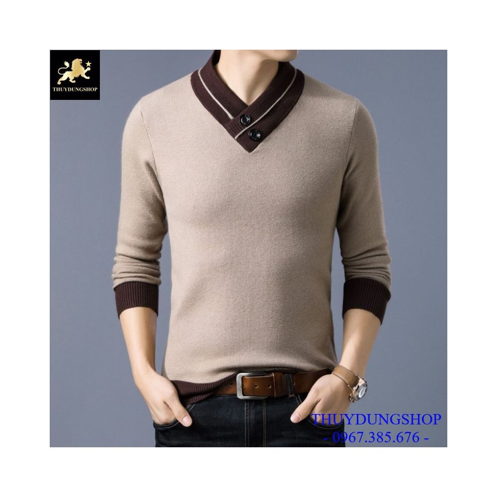 Áo Len Nam Cổ Tim Trẻ Trung LNA03 – Phong Cách Hàn Quốc, Tôn Dáng, Lịch Lãm