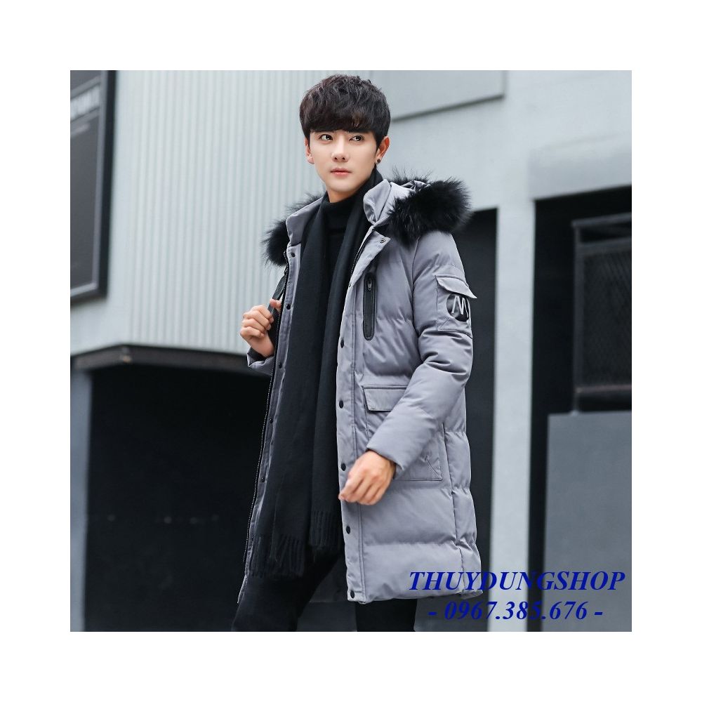 Áo phao nam, dáng dài, dày dặn, ôm sát, chất thoáng mát, phong cách Hàn Quốc, xu hướng thời trang, mẫu mới nhất NAP67