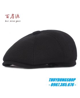 Mũ beret nam trung niên chất vải dạ MNA23-Số 1-L