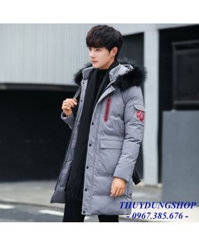 Áo phao nam, dáng dài, dày dặn, ôm sát, chất thoáng mát, phong cách Hàn Quốc, xu hướng thời trang, mẫu mới nhất NAP67-Số 1-M