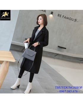 Áo khoác dạ nữ dáng dài lịch sự GKD12