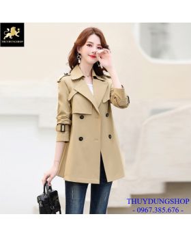 Áo khoác măng tô nữ dài lửng hàn quốc trẻ trung GMT28