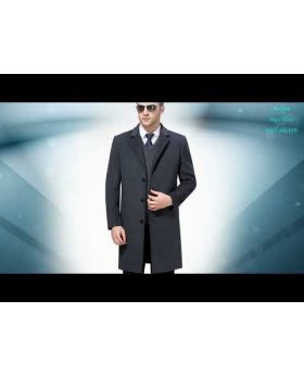 Áo Dạ Nam Trung Niên NAD09 Dáng Dài Cổ Vest, Công Sở Sang Trọng