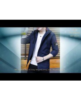 Áo Khoác Gió Nam NMT07 – Có Mũ, Trẻ Trung, Cản Gió, Dáng Đẹp Năng Động