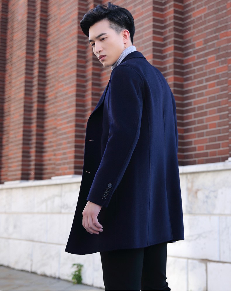 áo khoác dạ nam Hàn Quốc dáng lửng NAD01