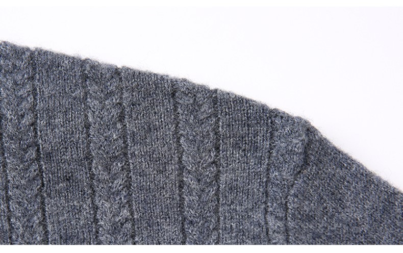 Áo len nam cao cấp cổ đứng kéo khóa dệt kim một màu phù hợp cho mùa thu, mùa xuân, mùa đông LNA24